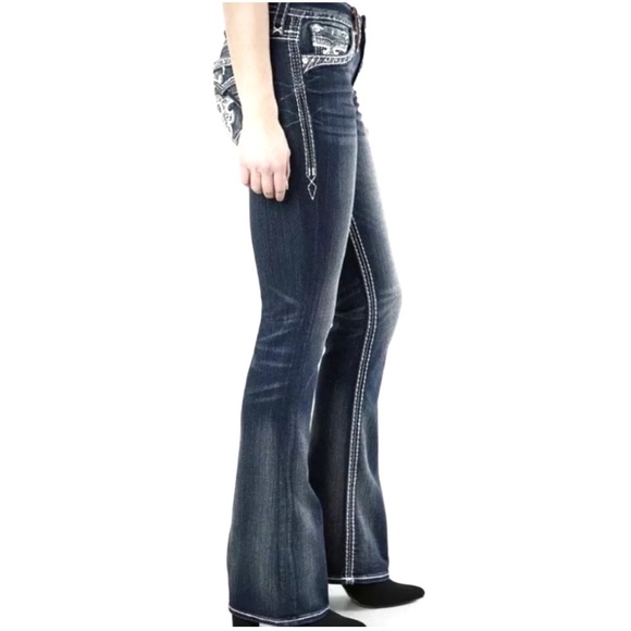 NWT Rock Revival Glade Bling Easy Bootcut Jeans - Picture 2 of 14